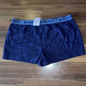 NWT Fenty Savage lounge lace shorts